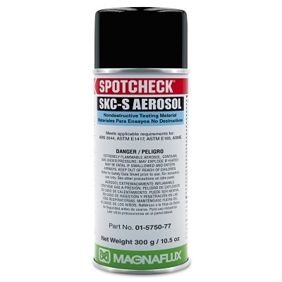 Spotcheck SKC-S, Cleaner and Remover, 10.5 oz, Aerosol Can Pack of 12 Magnaflux
