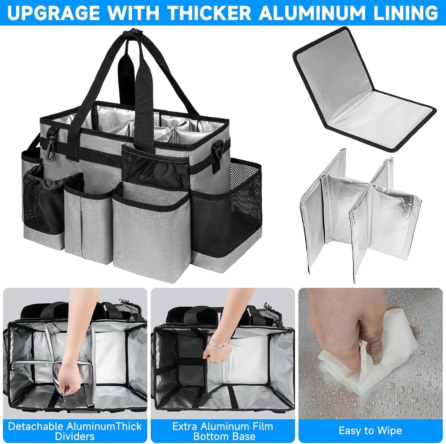 Stylish Medium Cleaning Supplies Organizer Bag with Comfortable Shoulder Strap