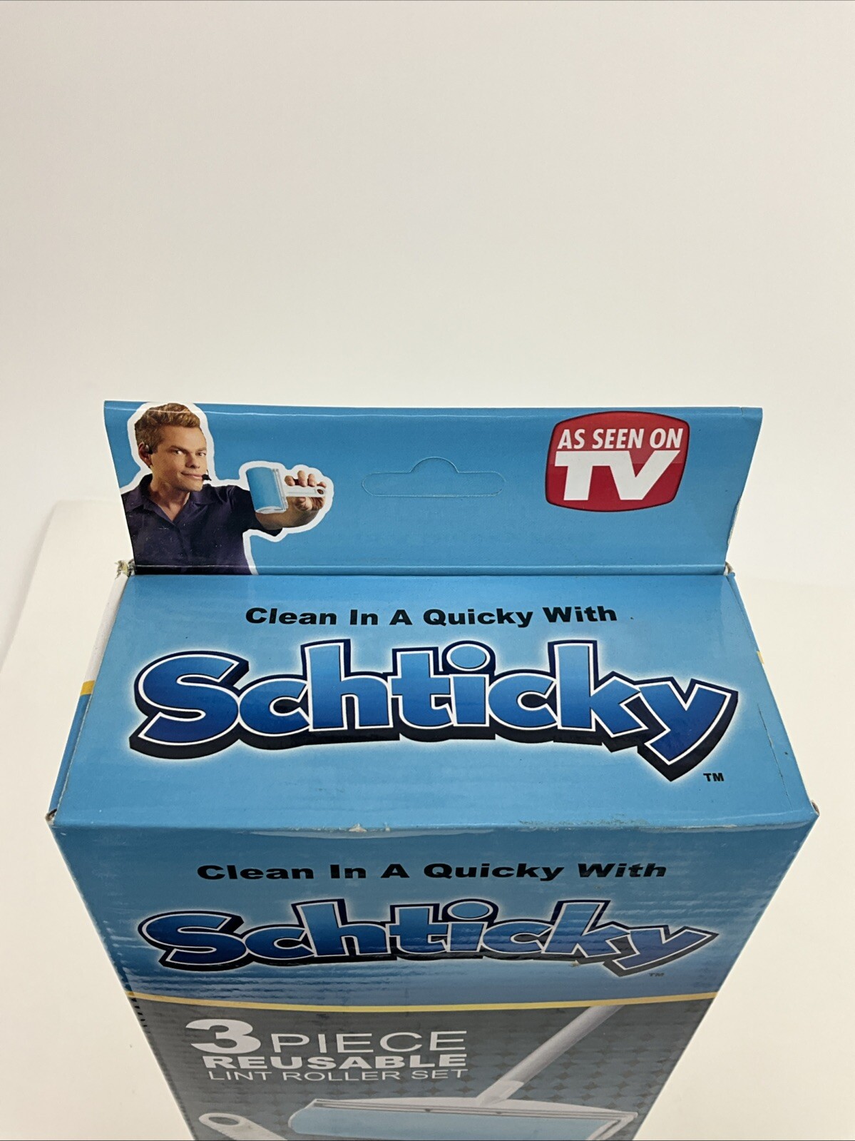 SCHTICKY 3 Piece Set Reusable Washable Lint Roller Clothes Pets ~ As Seen On TV