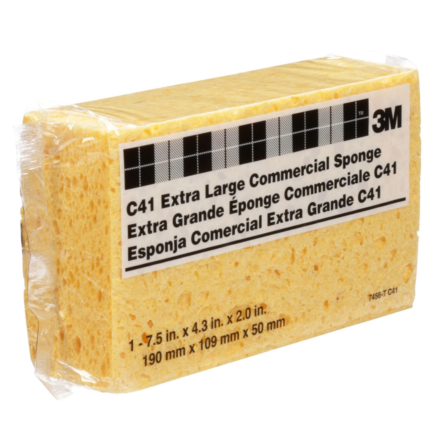 3M Heavy Duty Sponge For Commercial 7.5 in. L 1 pk (Pack of 24)