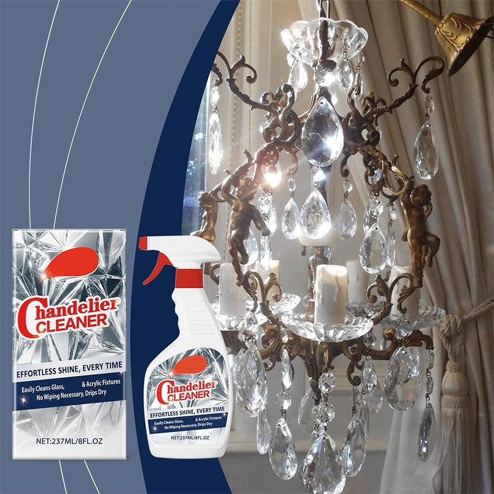 237ml Chandelier Cleaner Drip Dry Spray, No Wipe Dust Remover for Chandelier