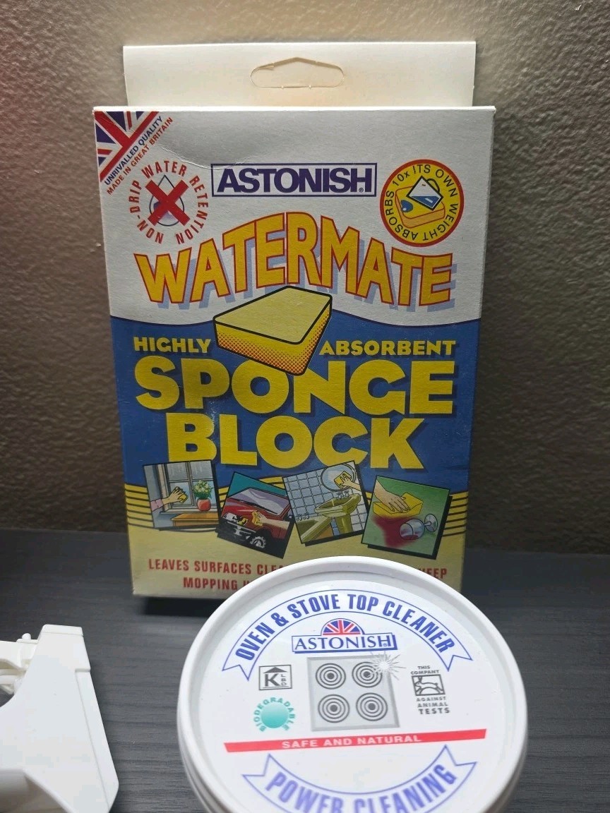 Astonish Classic Cleaner Kit. Oven & Stove. Glass & Tile. Stain Remover. Sponge