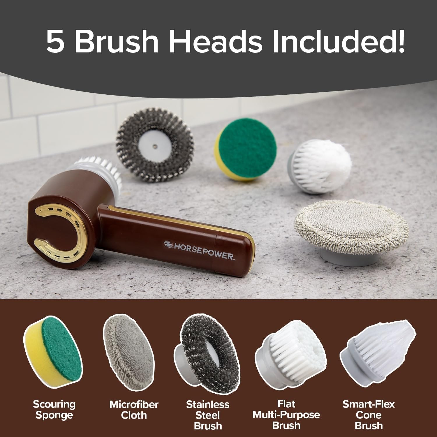 Ruby Horsepower Scrubber Gold Edition – 350 RPM Cordless Power Scrubber