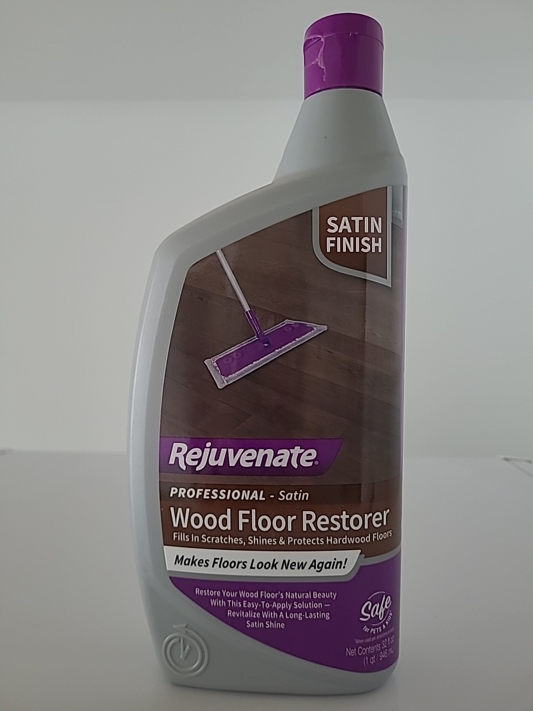 Rejuvenate Wood Floor Restorer Satin Finish 32 oz | Restore & Protect Hardwood