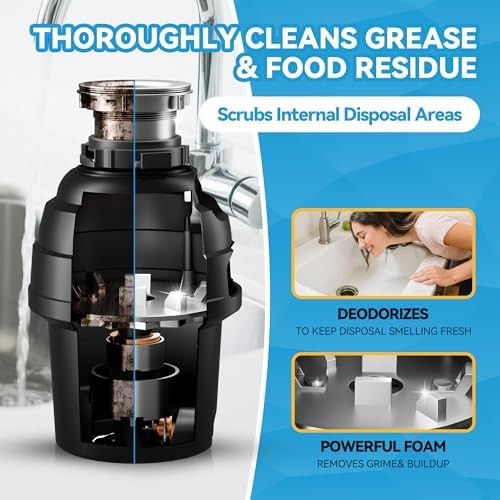 Garbage Disposal Cleaner Deodorizer Tablets 24 Pack Fresh Citrus