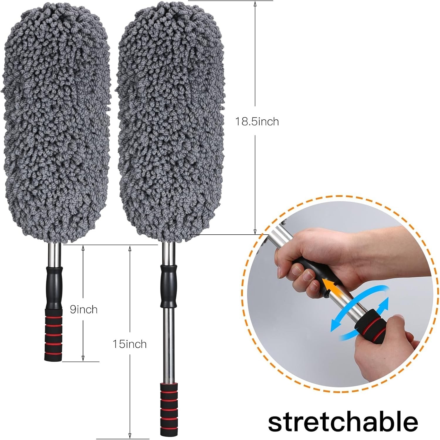 Plumeros De Microfibra Para Coche Con Plumero Extensible, Suministros Multiusos.