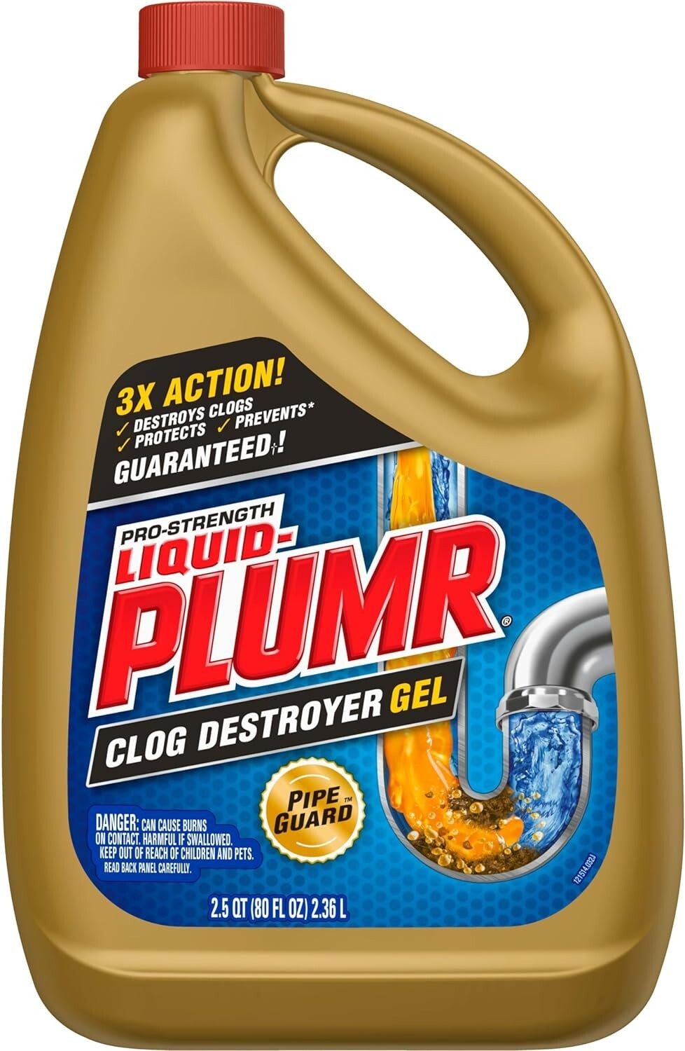 Liquid-Plumr Pro-Strength Clog Destroyer Gel with PipeGuard Drain Cleaner 240oz
