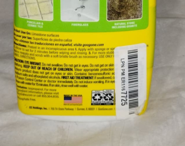 Goo Gone Grout & Tile Cleaner – 28 Ounce – Removes Tough Stains Dirt Caused