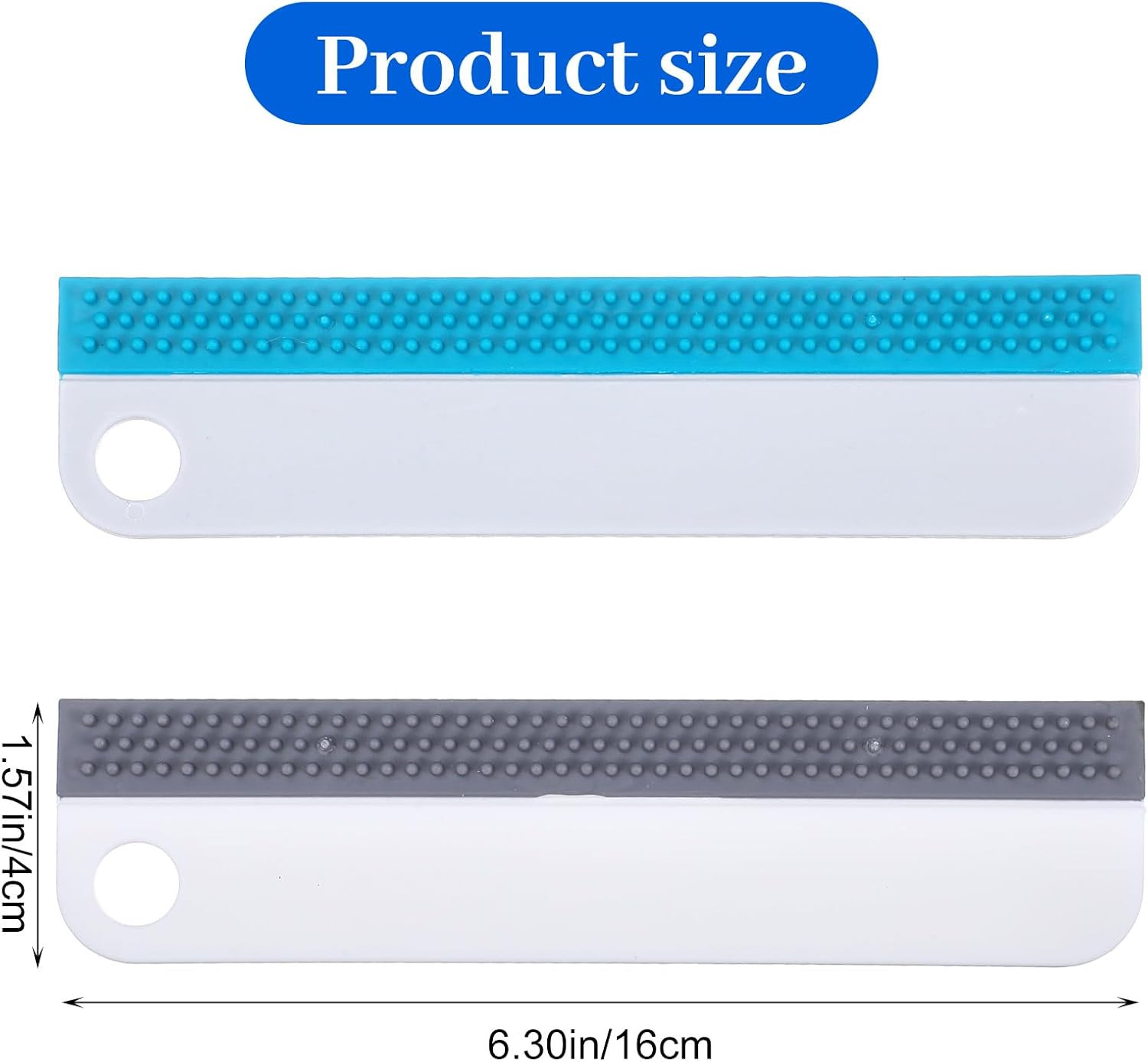 2 PCS Mini Squeegee, Soft Rubber Window Squeegees All-Purpose Sink Squeegee