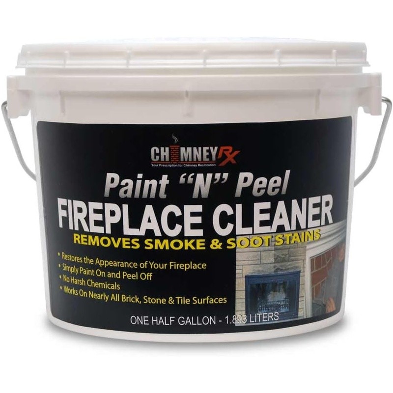Soot Remover Fireplace Non-Toxic Easy Application No Scrubbing Clean Brick Tile