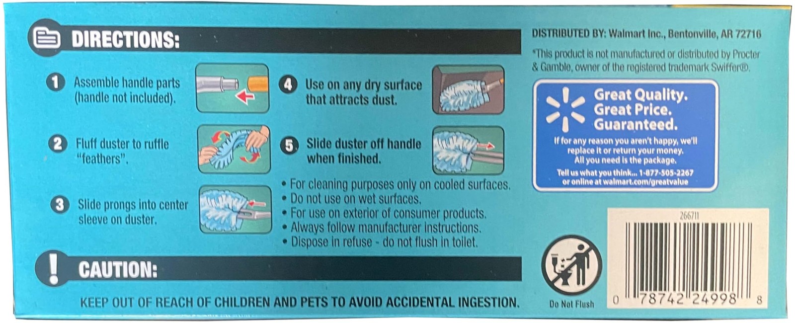 Great Value Duster Refills – 12 Count, 2 Pack, 24 Count Total – Dirt, Dust & …