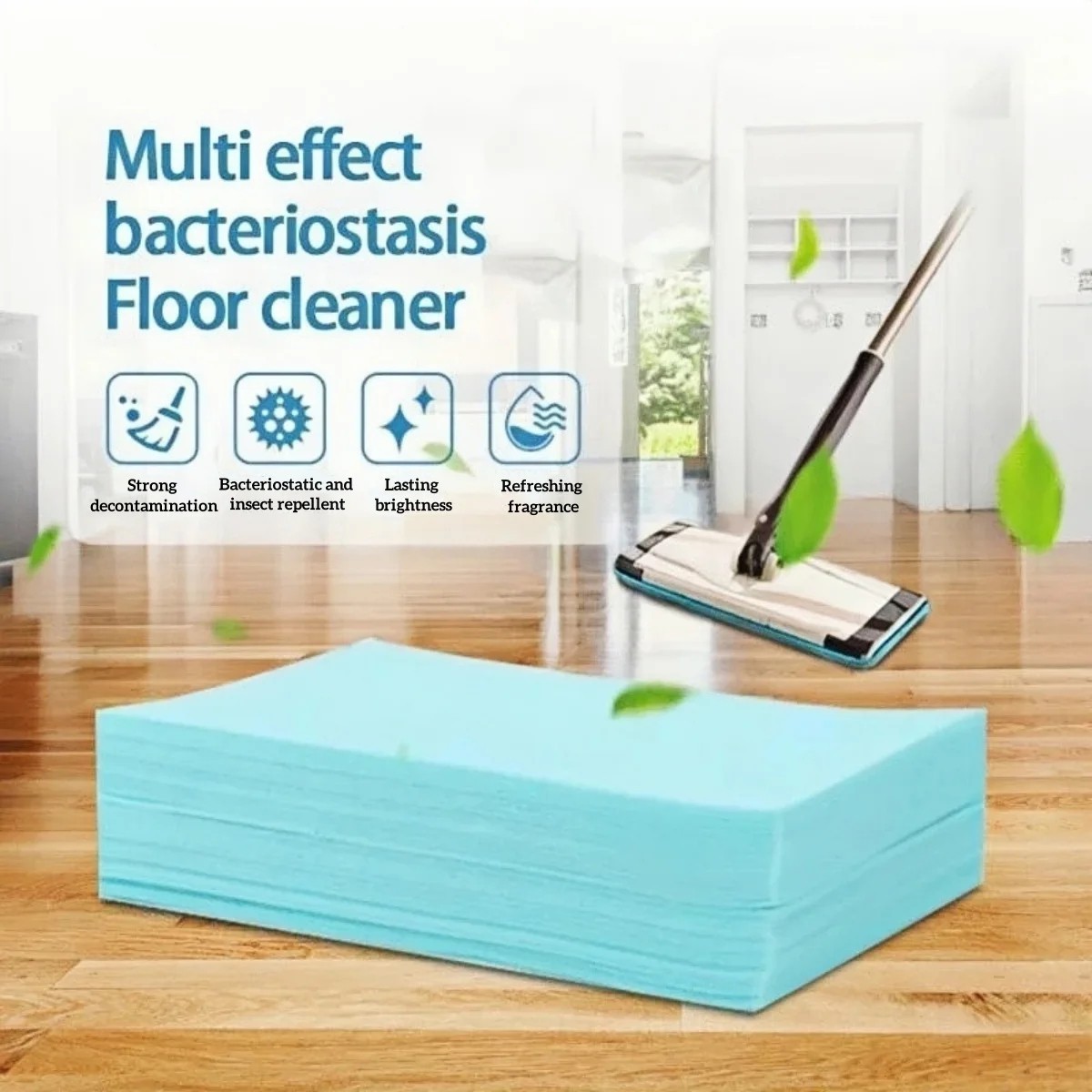 100/200Pcs Floor Cleaning Sheets Multi Surface Cleaner Tile Wood Bathroom Home