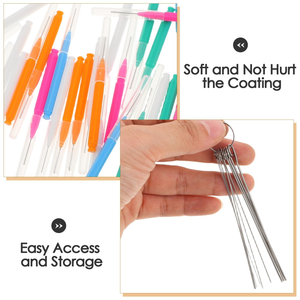 1 Set Showerhead Cleaning Brush Set, Tiny Brushes with Nozzle Unclogger Picks
