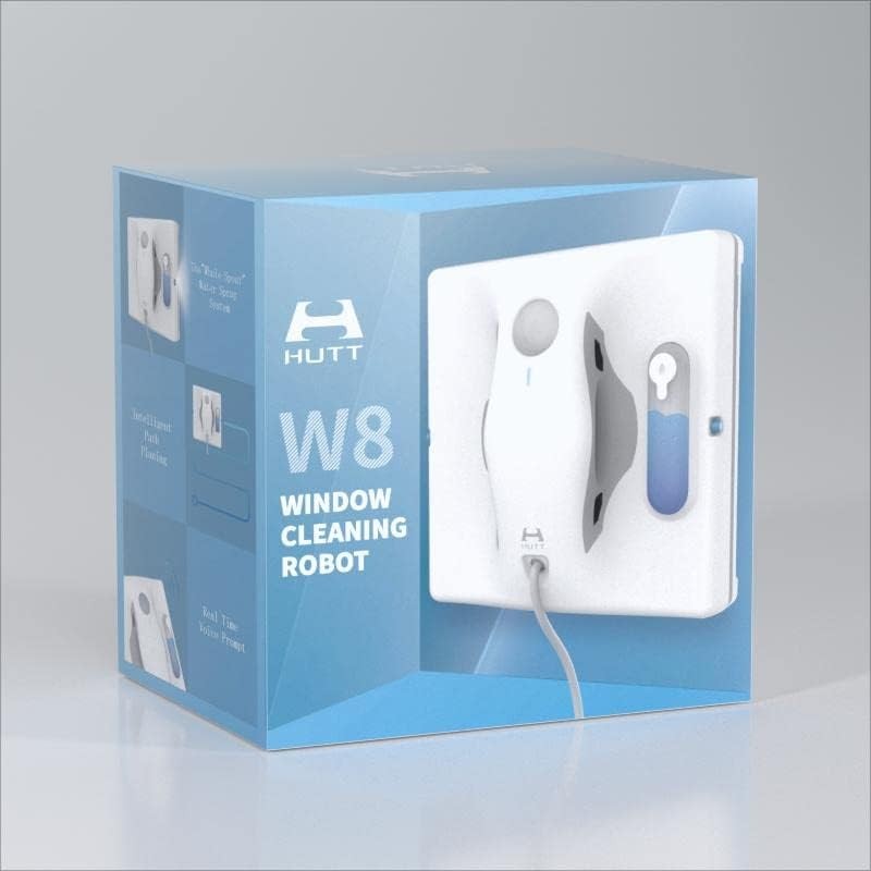 HUTT Auto Window Cleaning Robot W8 with Dual Water Spray 3800Pa -1 Year Warranty