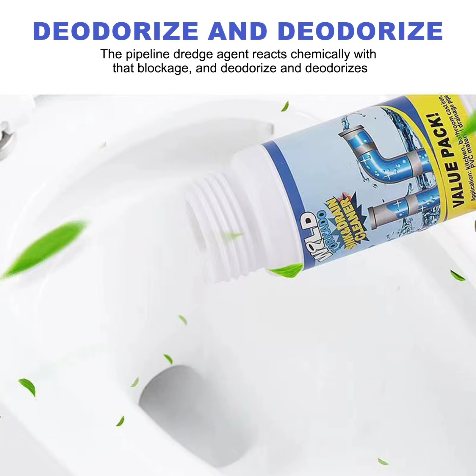 Wild Tornado Sink Drain Cleaner Powerful Clog Remover High Efficiency 1-5PCS