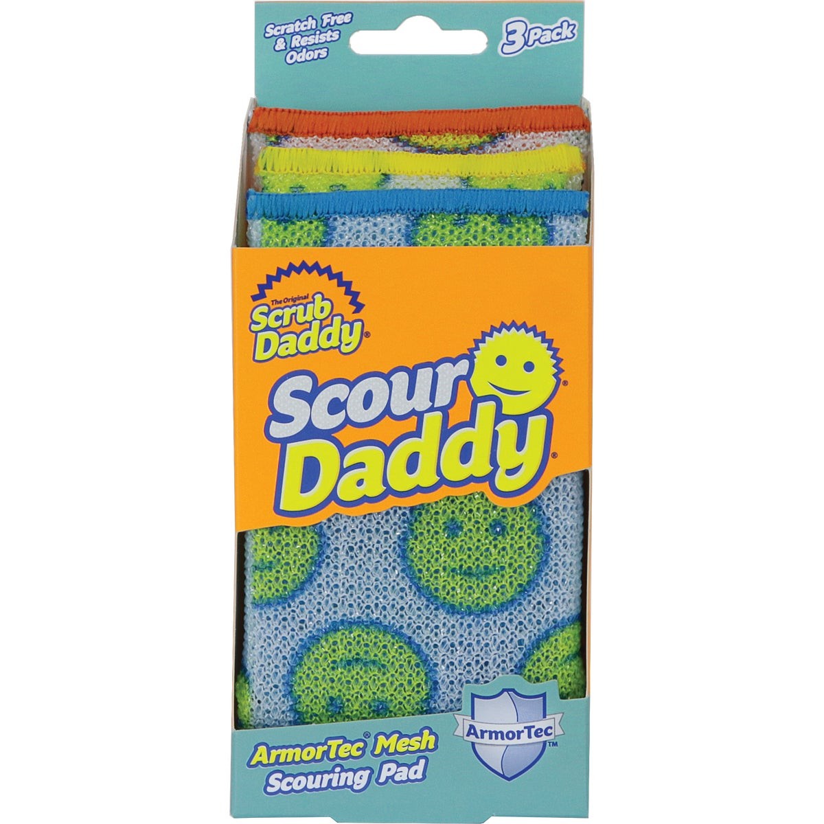 Scrub Daddy Scour Daddy Mesh Scouring Pad (3-Count) SCRDDY3CT Pack of 5 Scrub