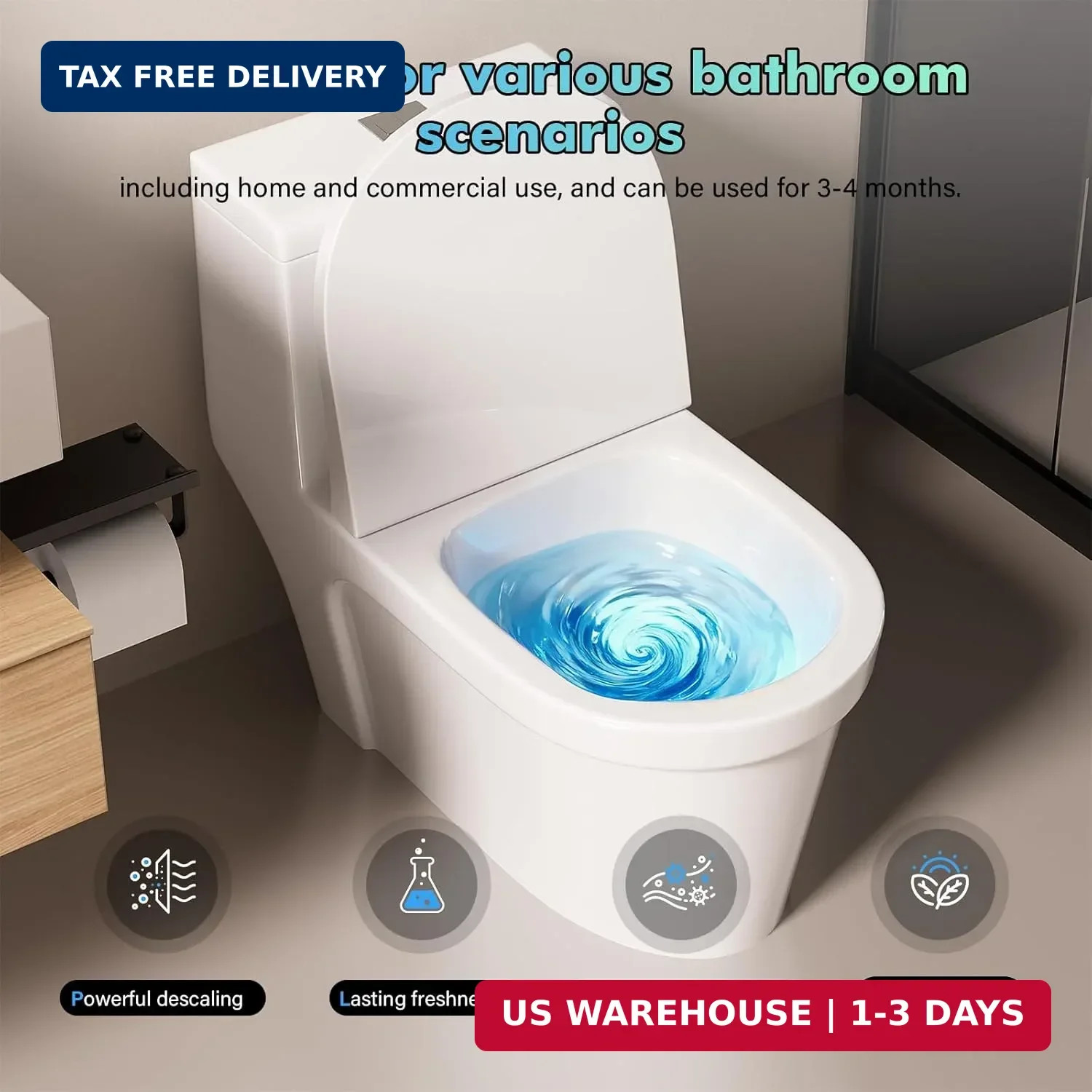 Toilet Cleaner 2Pcs for Krazy Klean: Krazy Clean Toilets Pro Bowl Clean Capsules