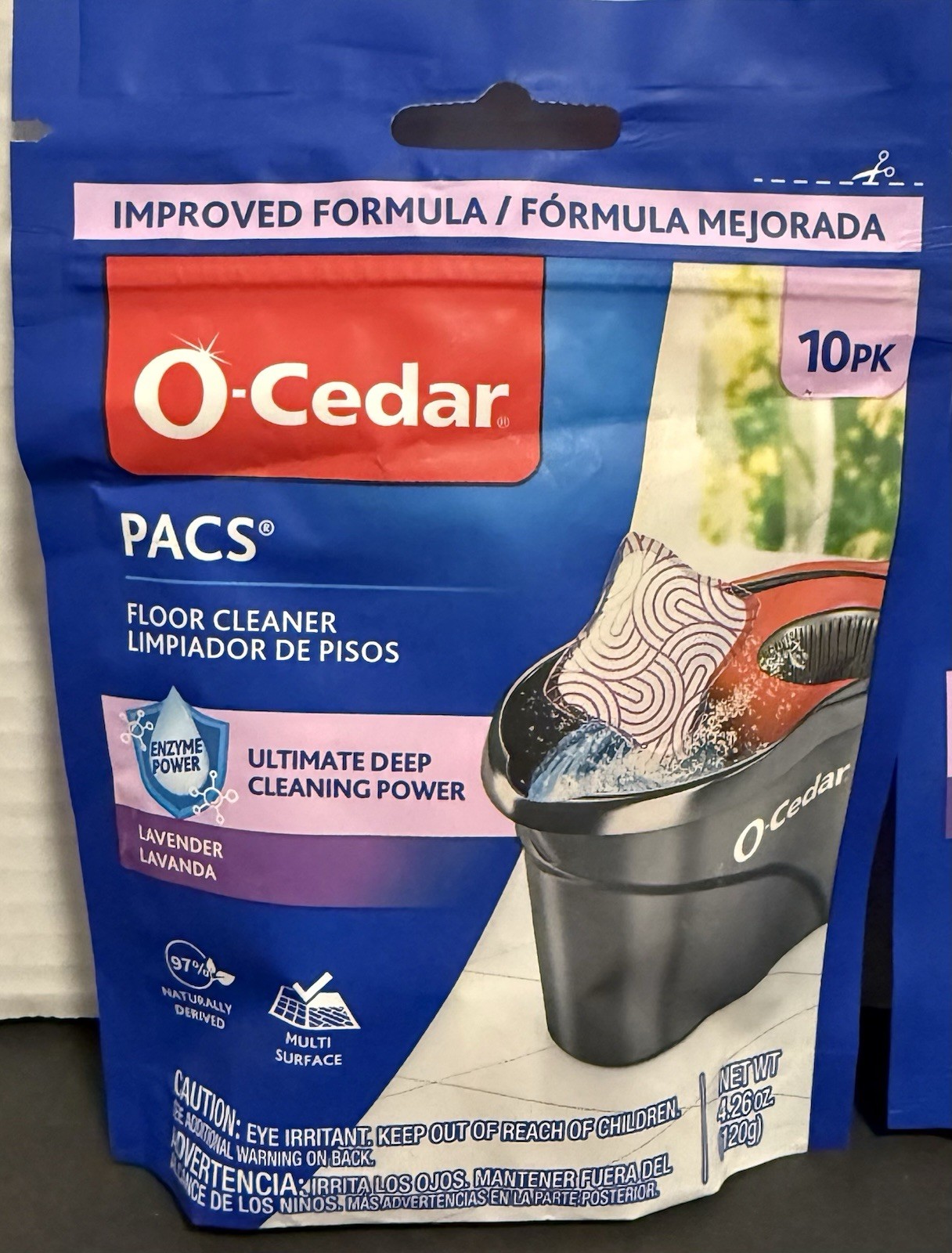 O-Cedar Floor Cleaning Lavender Pacs 20 Pacs Total New Unopened