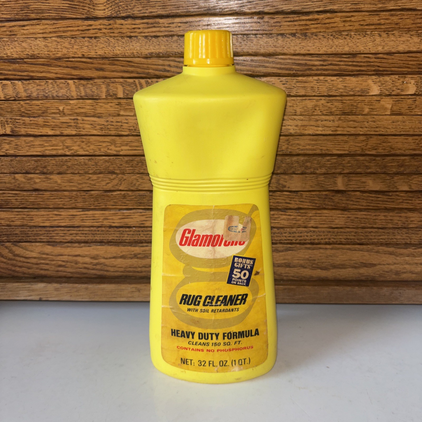 Vtg. Glamorene Rug Cleaner 32 FL OZ 1 QT With Soil Retardants Heavy Duty Formula