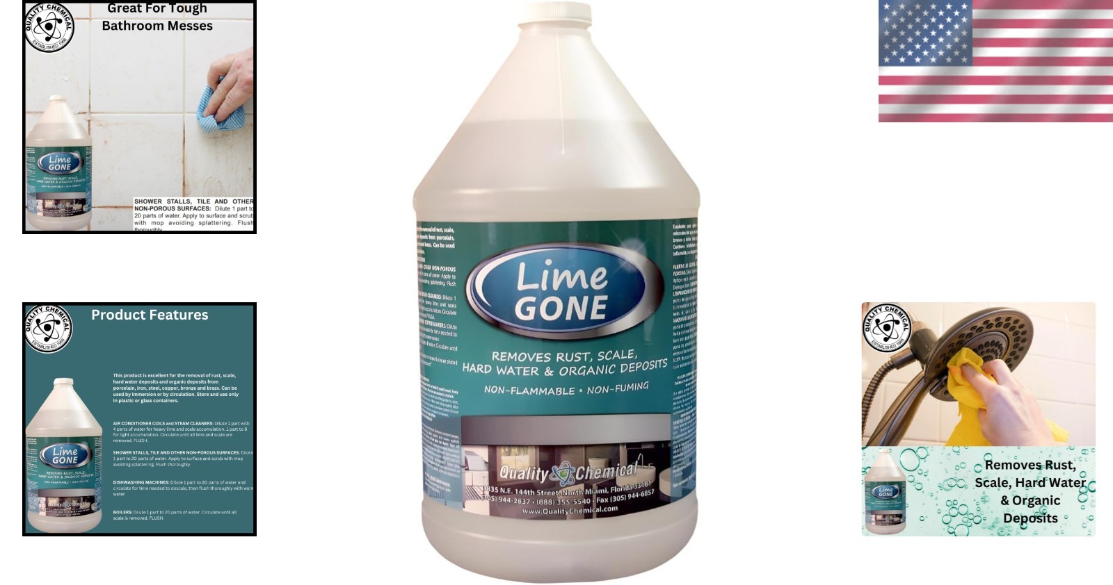 Lime-Gone Remover – 128 oz – Bathroom Cleaner
