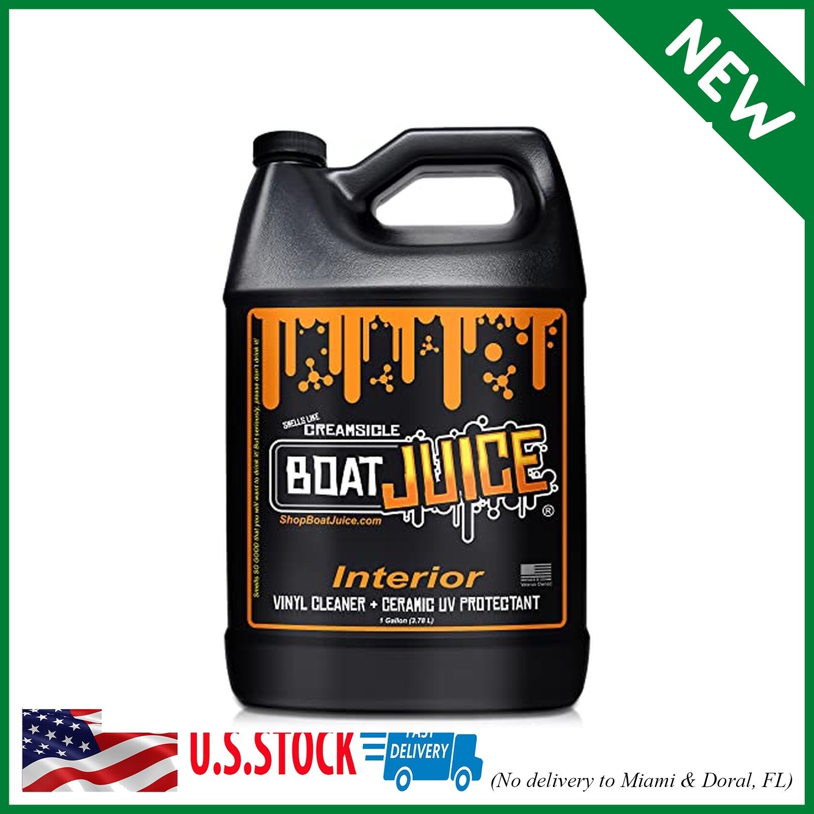 Boat Juice 2in1 Interior Boat Cleaner & Protectant | Vinyl Boat Seat Cleaner + C