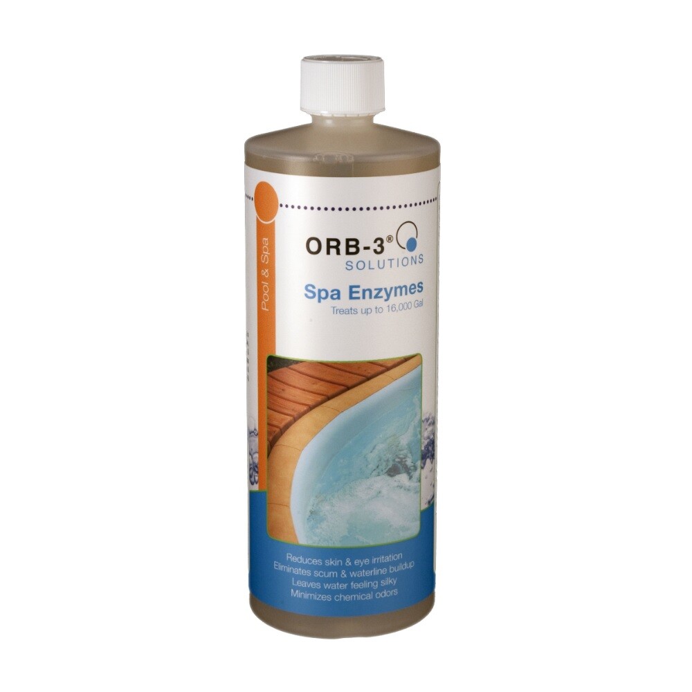 Orb-3 Spa Enzymes 1 Quart- Eliminate Scum Lines in Spas & Hot Tubs Y240-000-1Q