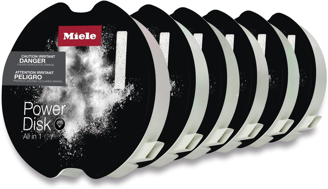 Miele Genuine GS SETD6 Powerdisk All in 1 Dishwashing Detergent Capsules for Mie