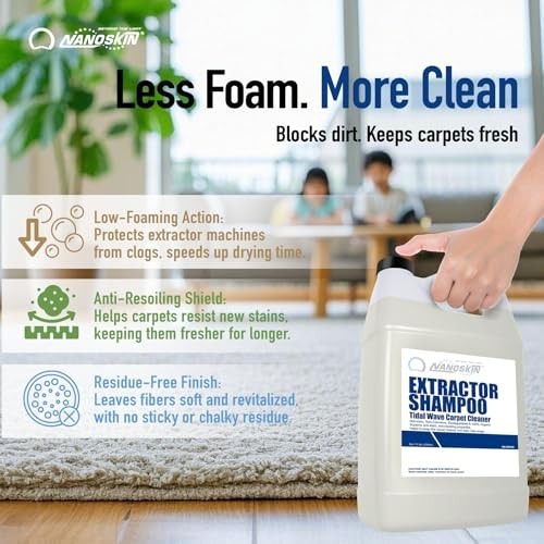 Nanoskin Low Foaming Carpet Cleaner 5 Gallon Upholstery Stain Remover