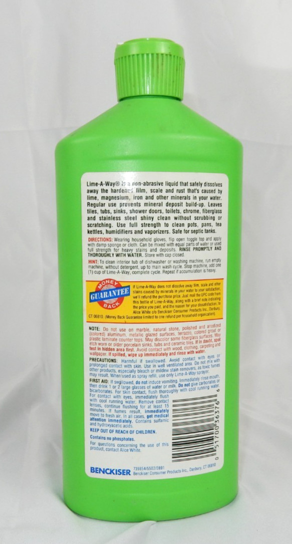 VERY RARE 1990s Lime-a-Way 20oz Hard Water Cleaner – 35% Full