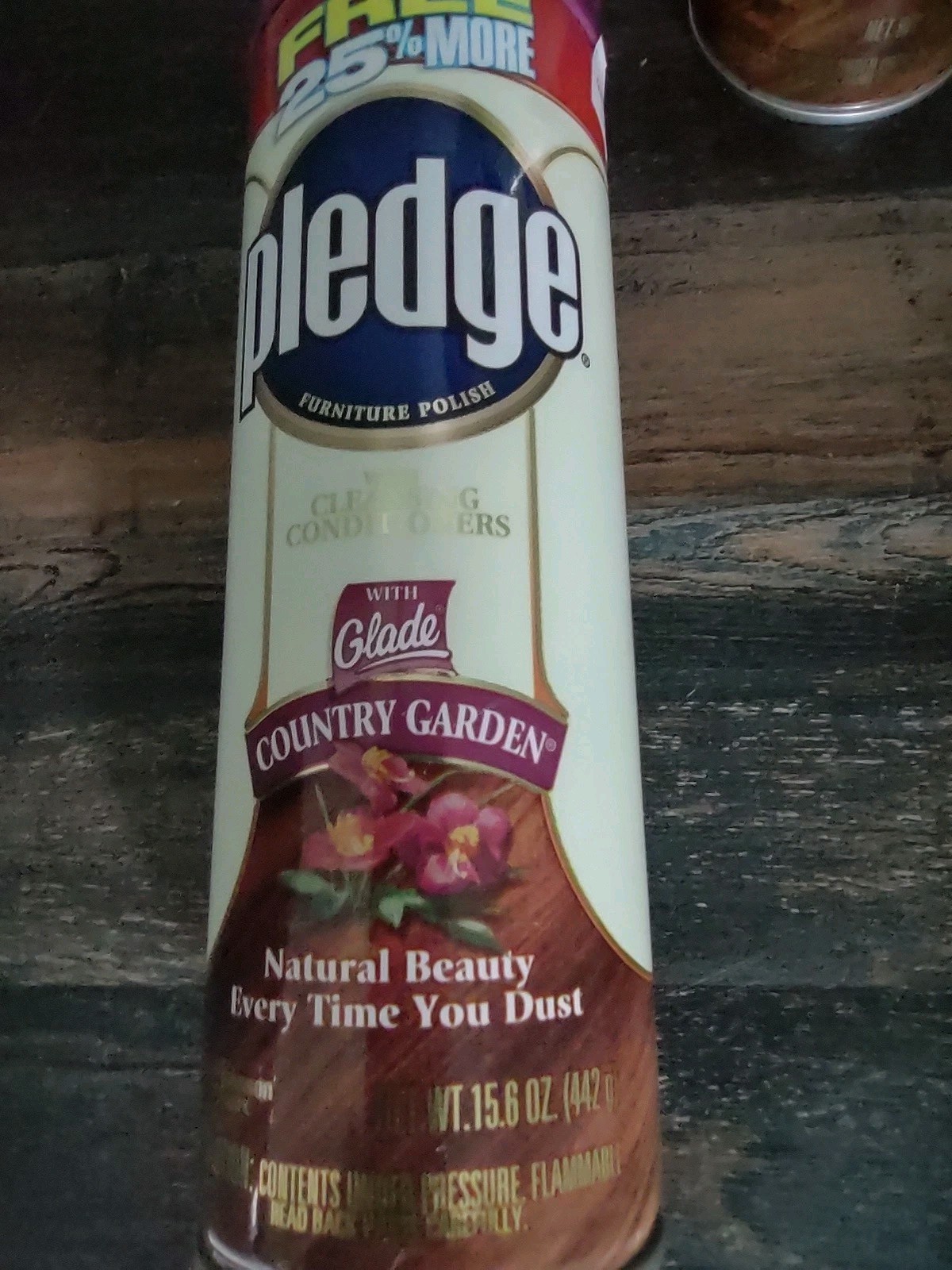 2-Vintage PLEDGE with GLADE COUNTRY GARDEN FURNITURE Polish Spray 1998 NOS