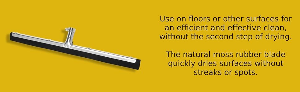 Commercial Standard Floor Squeegee, 18-inch Dual Moss, Black, FG9C2600BLA