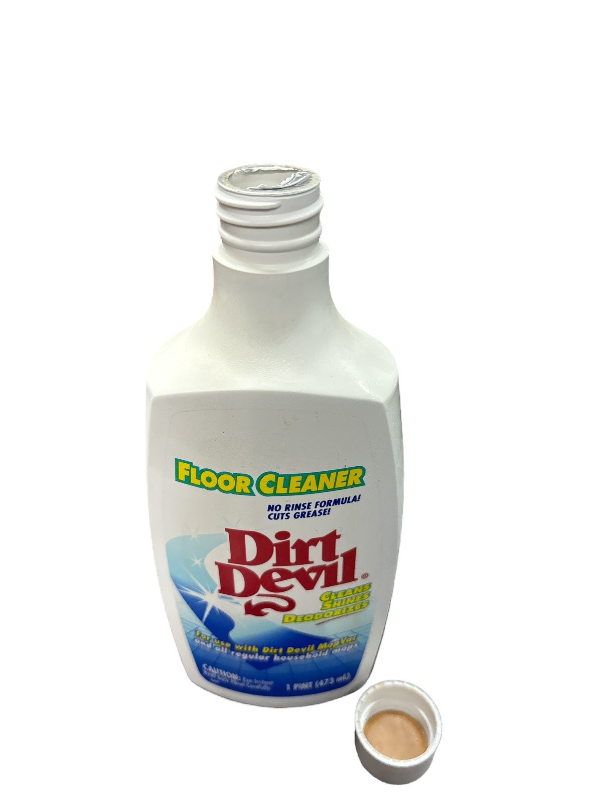 Vintage Dirt Devil Floor Cleaner 16 Oz Bottle Liquid for MopVac Rare