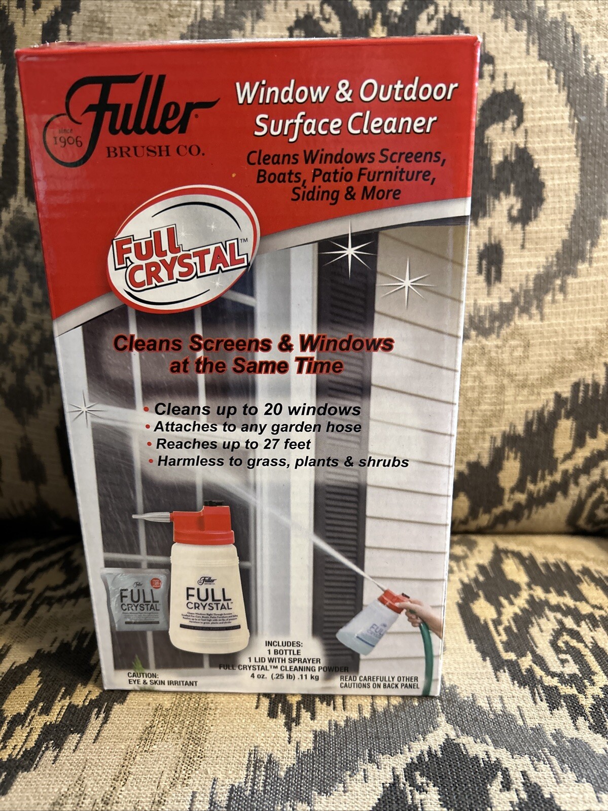 Fuller Brush FBFC-6 Full Crystal Window & Outdoor Surface Cleaner.No Crystal