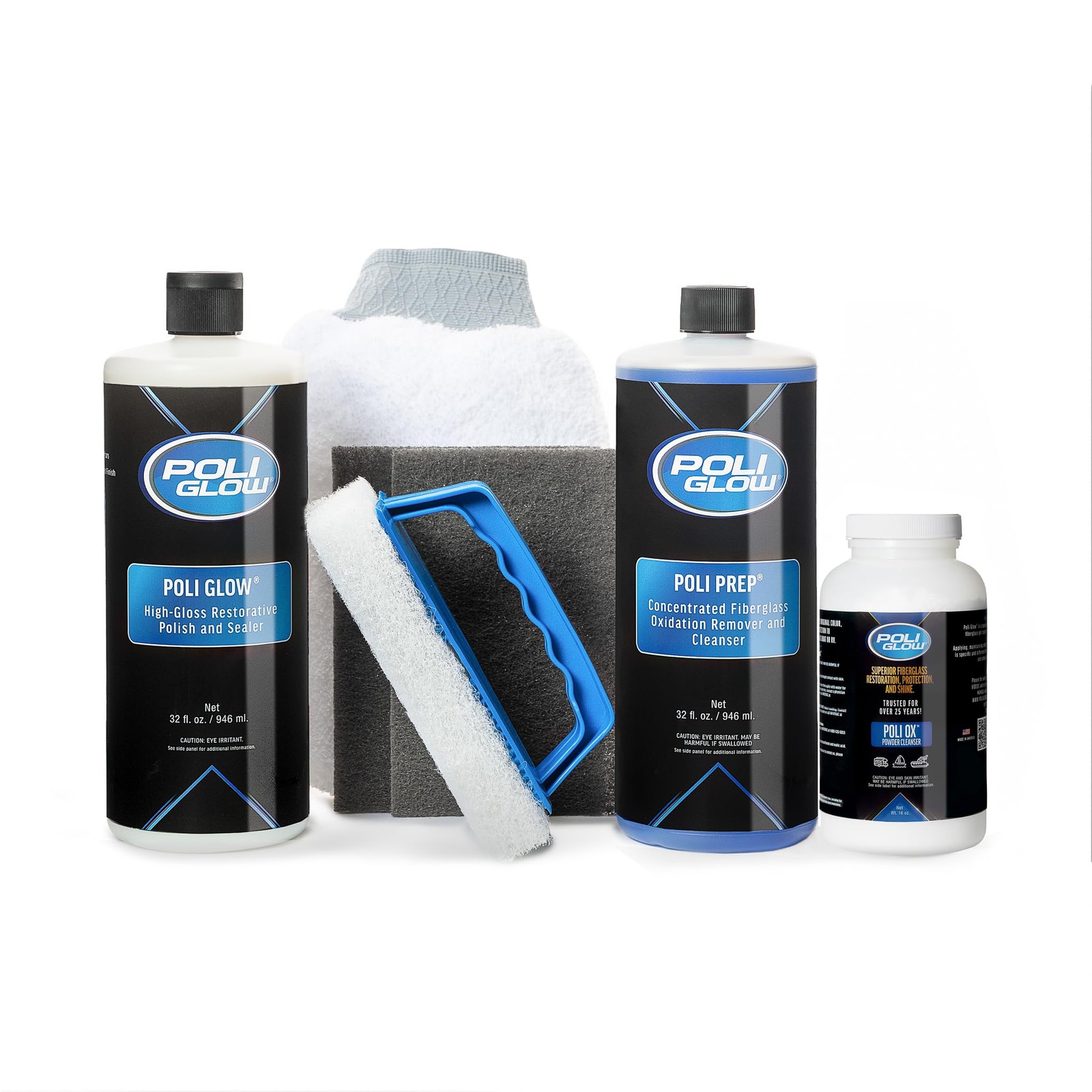 Deluxe Boat & RV Restoration Kit–Removes Oxidation, Seals & Protects–Restores…