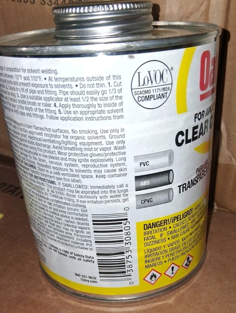 OATEY 30805 Clear Cleaner 32 fl oz