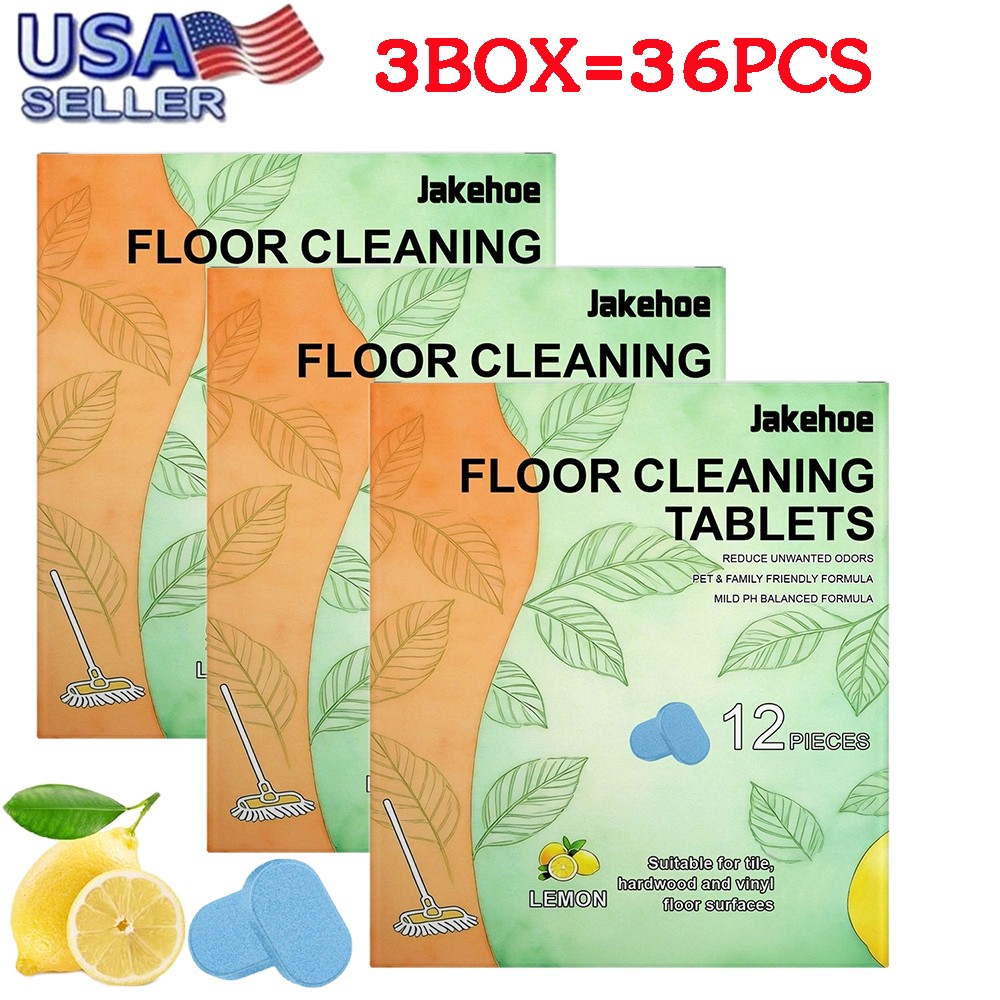 36PCS Floor Cleaning Tablets Dissolvable Floor Cleaner Tablets for Hard Floors