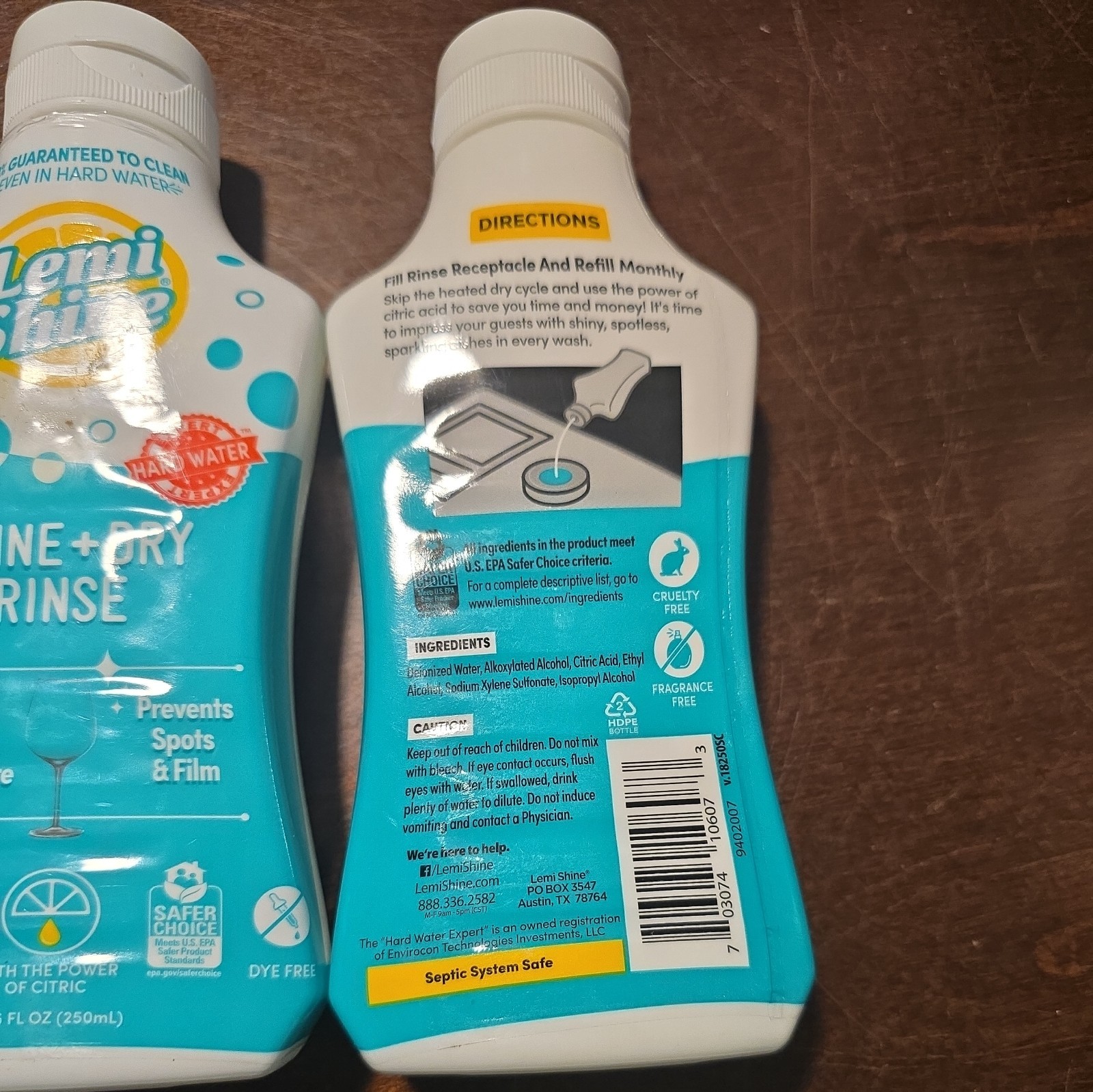 2 pc Lemi Shine Rinse 8.45oz 100% Natural Citric Extract (BN38)