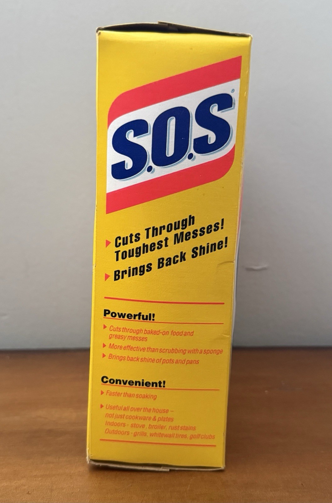 NOS Vintage 1995 S.O.S Steel Wool Soap Pads 18 Count Sealed Box