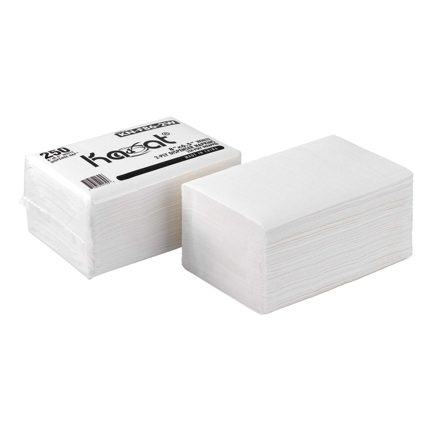 Karat Interfold Napkins – 2 Ply, White, Perfect for Restaurants and Cafes, Fit