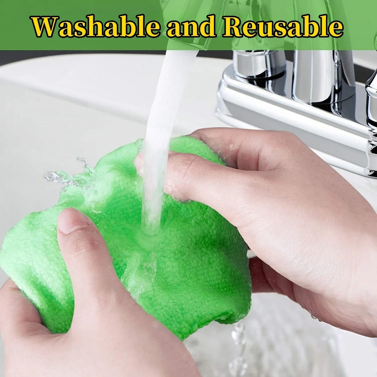 Window Windshield Cleaning Tool Microfiber Car Wiper Cleaner Glass Brush 1 Pack