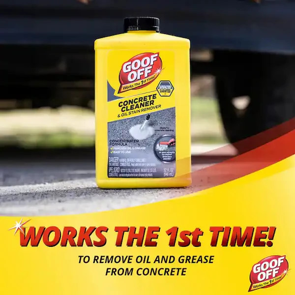 Goof Off Easy to use 32 oz. Concrete Cleaner and Oil Stain Remover