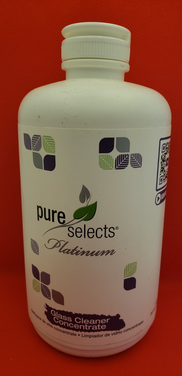 PURE SELECTS PLATINUM GLASS CLEANER CONCENTRATE, 1 QUART, NIB