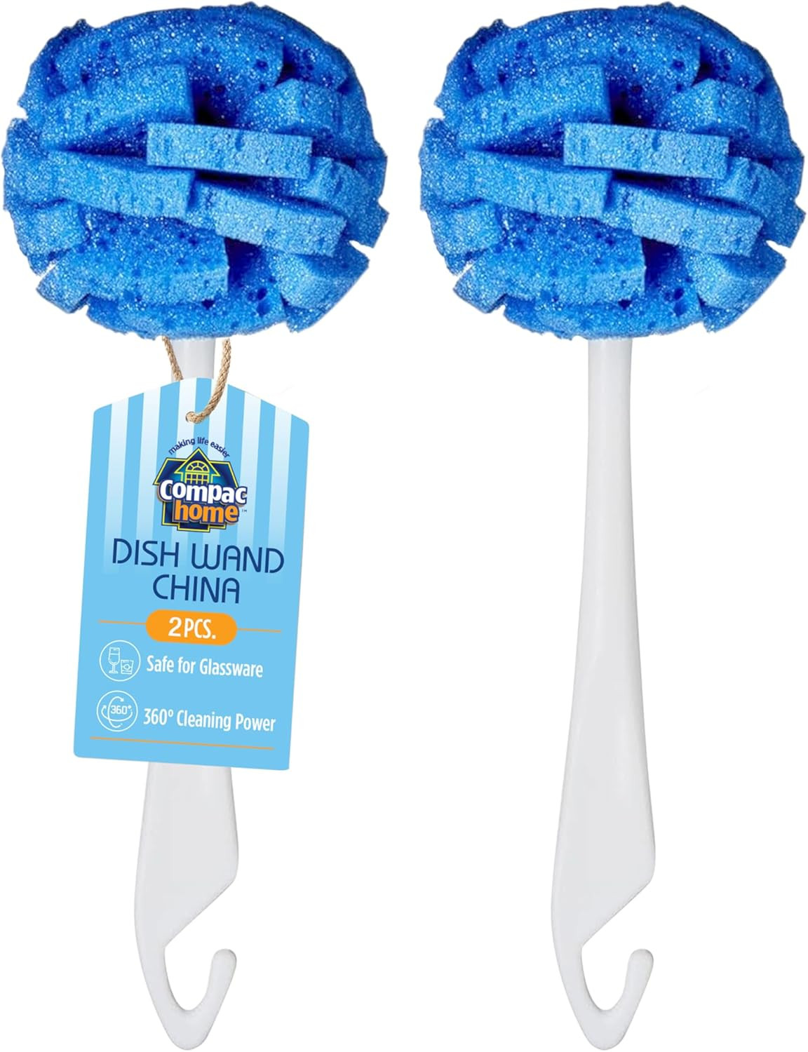 Dish Wand China Durable Foam Sponge Petals Brush and Clean Dishes, Pots, Bott…