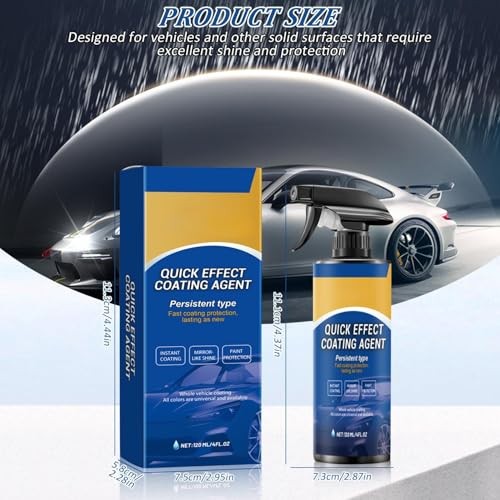2PCS Car Coating Spray, Quick Effect Coating Agent, Quick-Advanced Car Acting