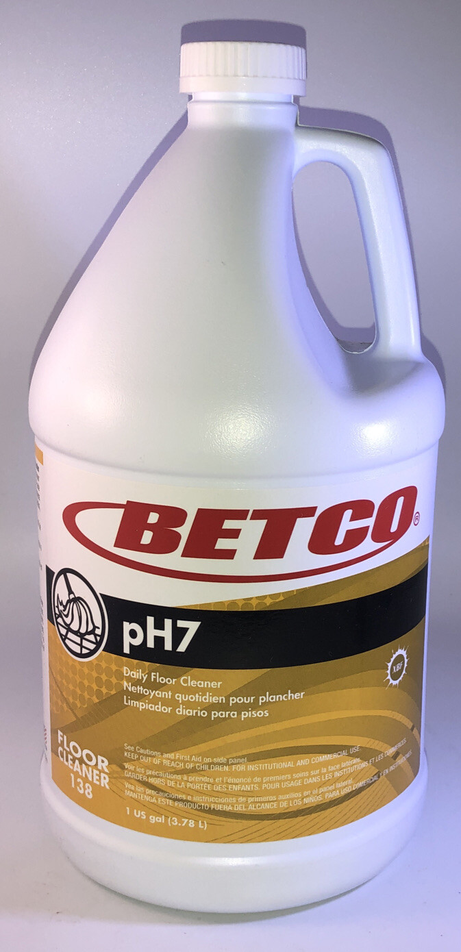 SHIPS N 24 HRS-Betco pH7 #138 Daily Floor Cleaner Lemon Scent 1 Gal.-Brand New