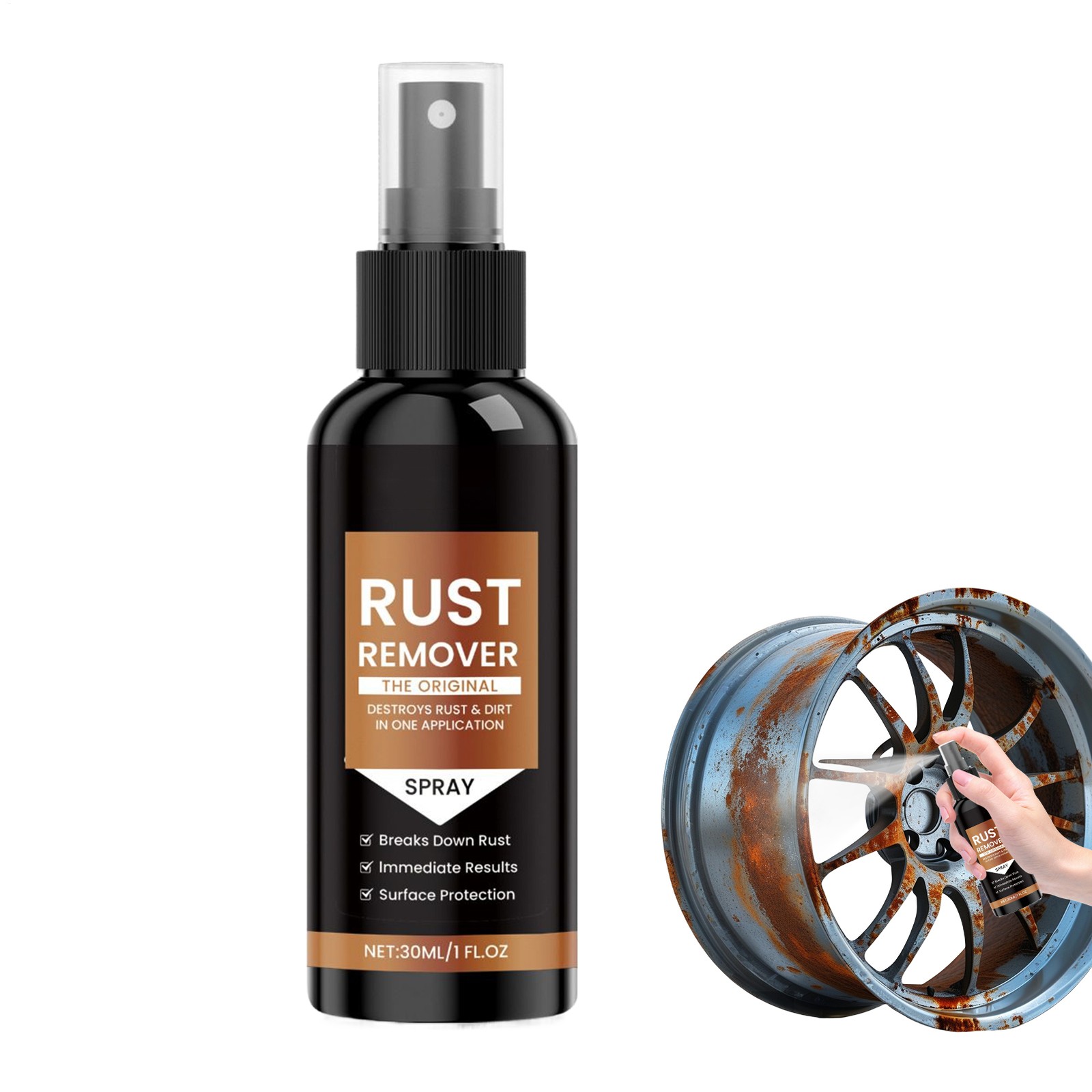 Nexa Rust Remover Spray 2025 Upgrade for Metal Car Scratch Remover Fast Action