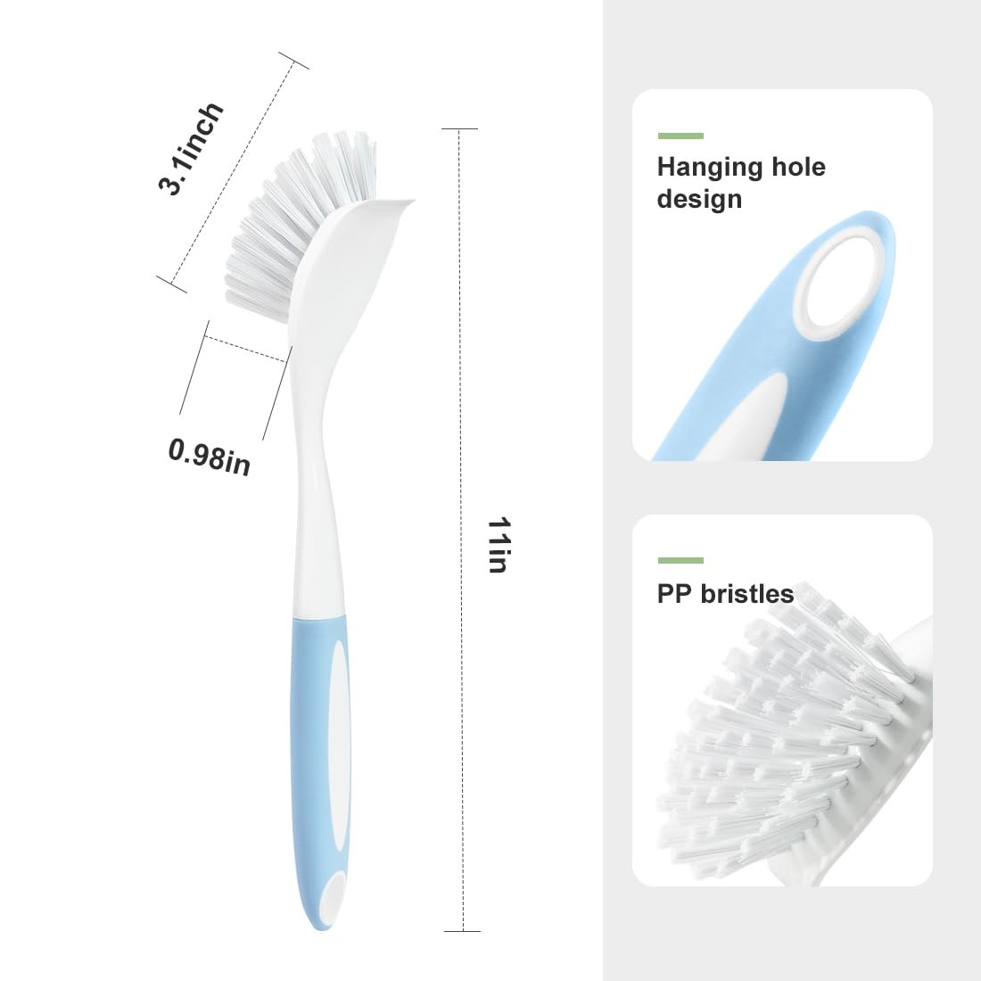 Kitchen Diffusion Scrub Brush for Cleaning Dishes Pots Pan Sink and Bathroom …