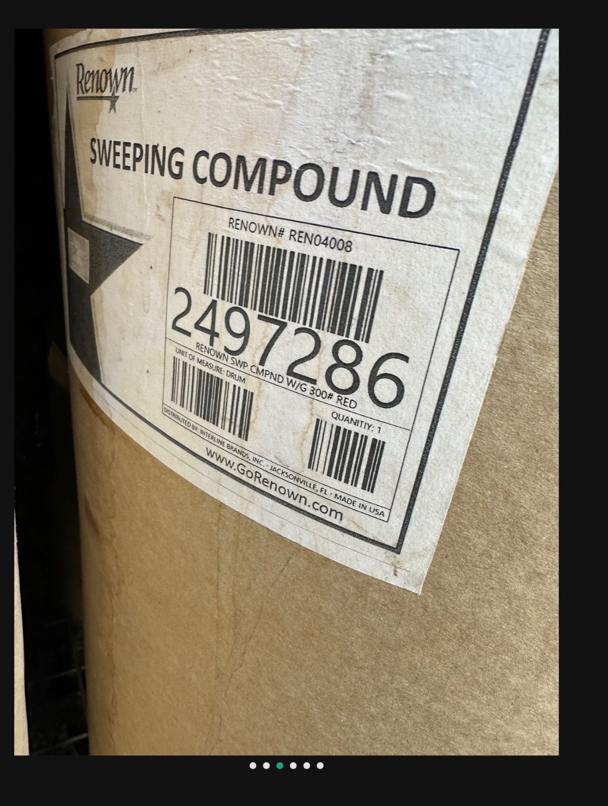 10 BARRELS RENOWN# REN04008 COMPOUND OIL LB