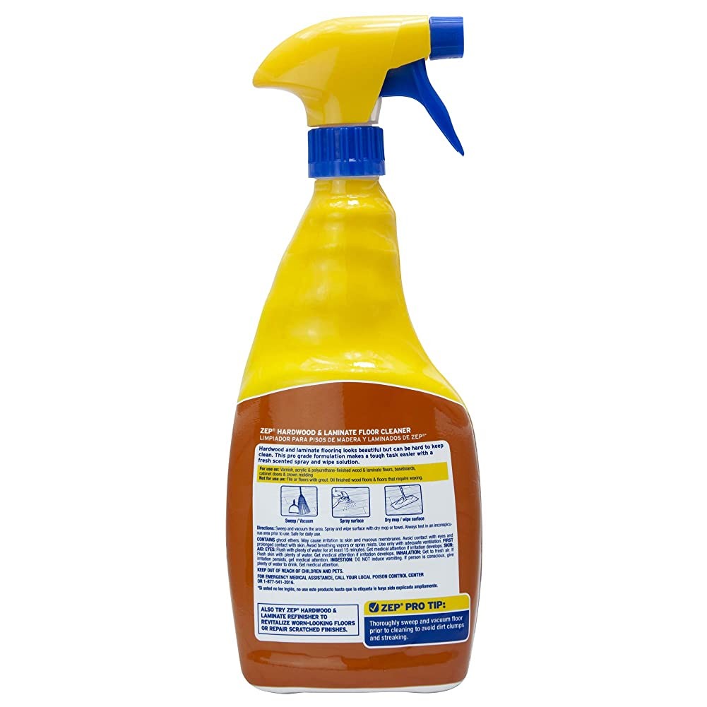 Zep Hardwood and Laminate Floor Cleaner – 32 oz (Case of 12) – ZUHLF32 –