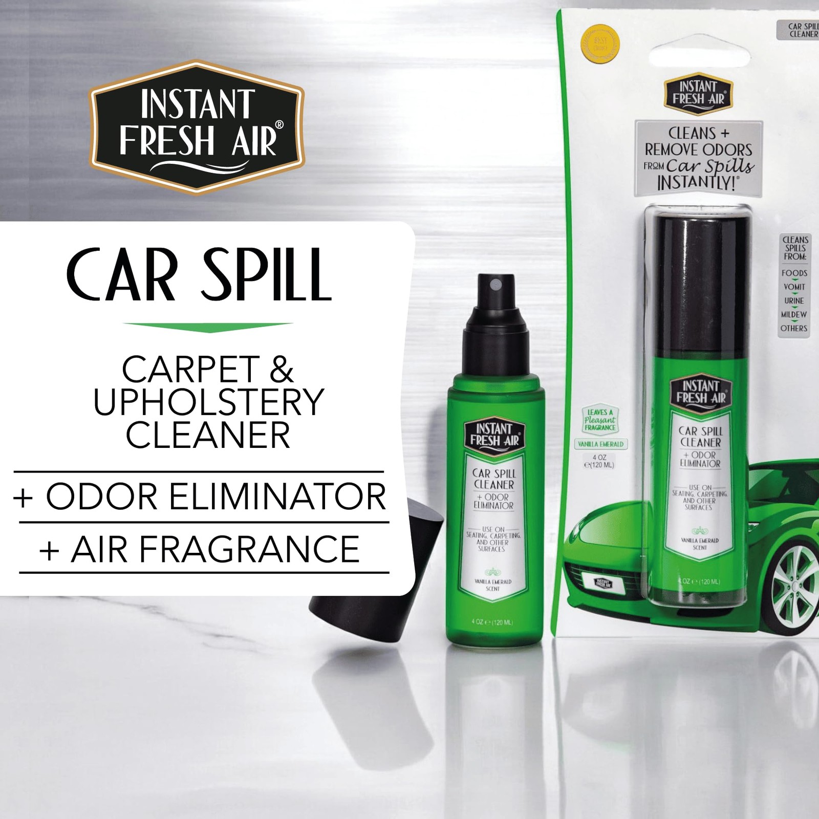 Advanced CAR SPILL Upholstery Cleaner & Odor Eliminator, Car Interior Cleaner…